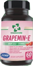 Grapemin-E multivitamins capsules from Kedi Healthcare Industries Nigeria Limited- Supports collagen formation, Protects against free radical damage, It helps in anti aging, It promotes skin health and anti oxidant activity, It reduces pigmentation, It assists in circulatory health.